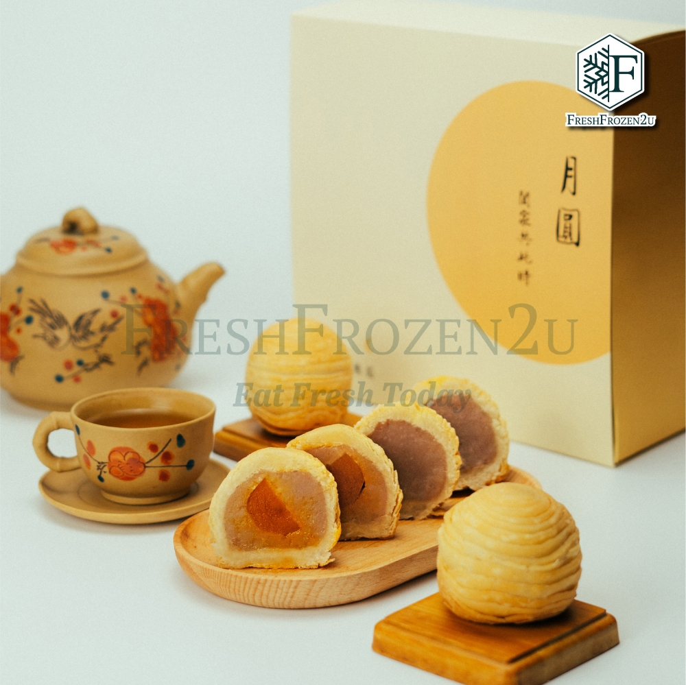 [Pre-order] 纯手工潮州芋泥月饼 Teochew Yam Paste Mooncake